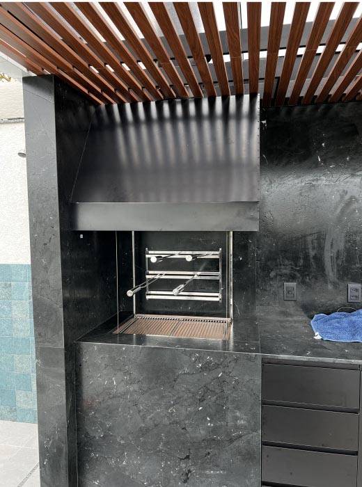 Projeto entregue: área gourmet com churrasqueira 5A Inox, foto 21